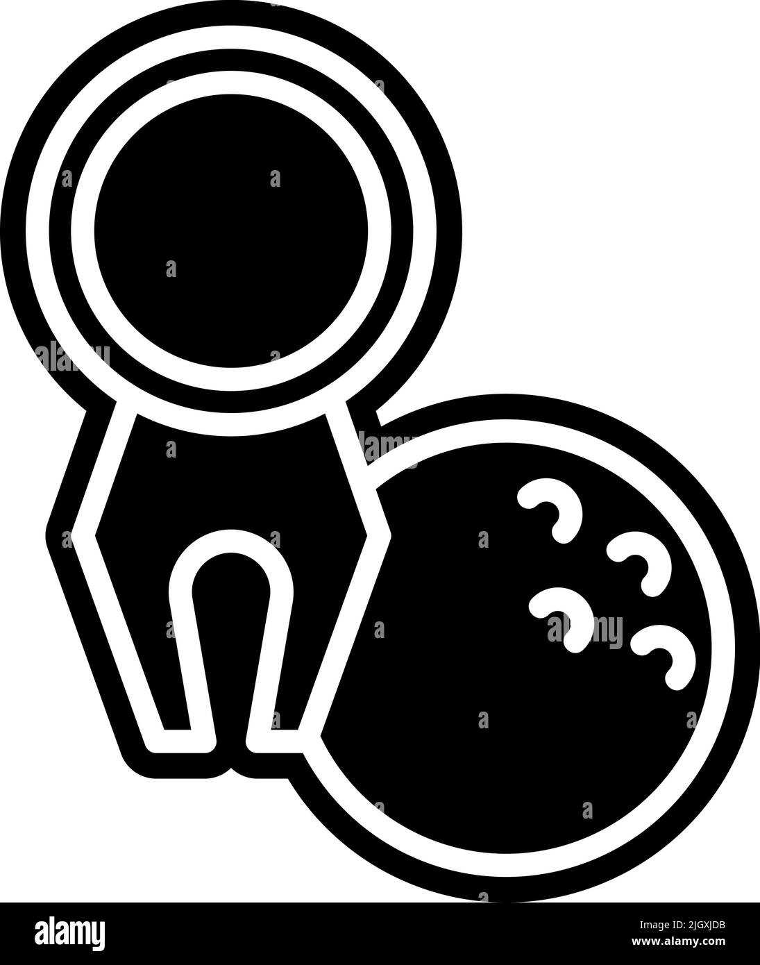 Icona indicatore di golf . Illustrazione Vettoriale