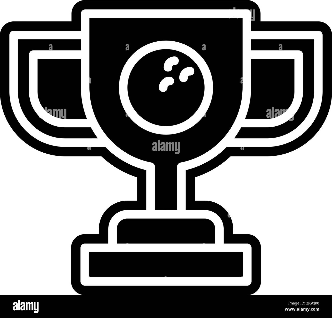 Icona trofeo di golf . Illustrazione Vettoriale