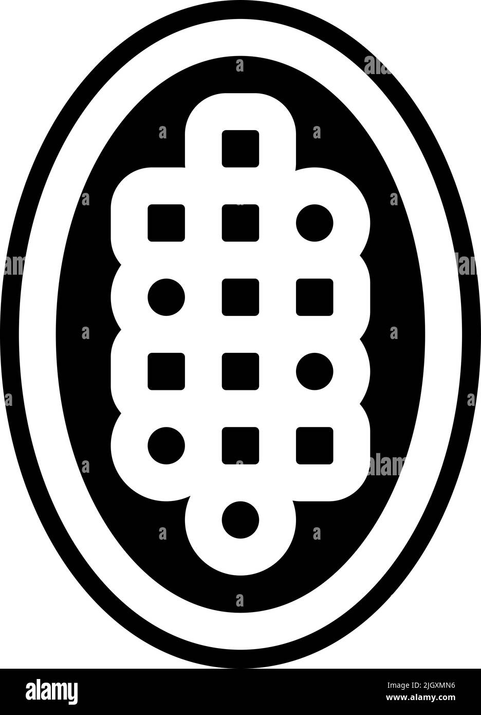Hindu cibo Aloo gobi icona . Illustrazione Vettoriale