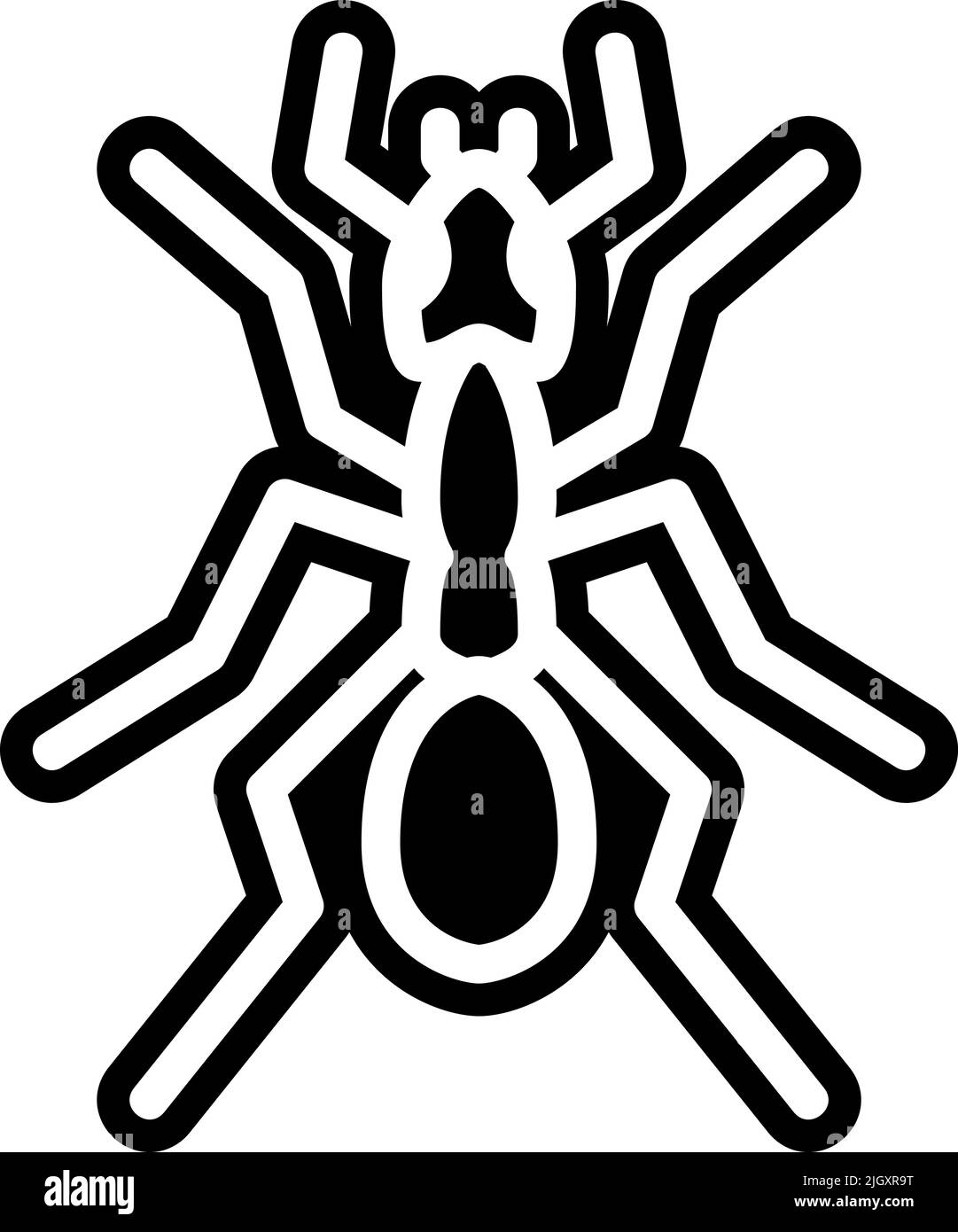 Insetti parassiti parassiti Pest controllo peste icona . Illustrazione Vettoriale