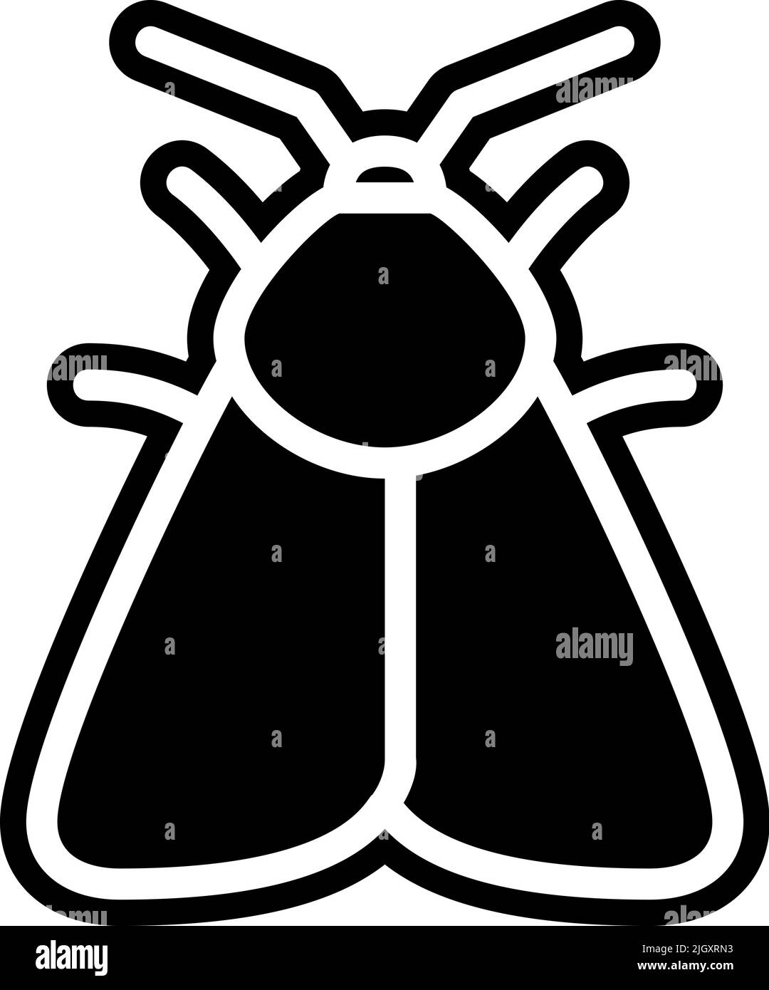 Insetti parassiti parassiti Pest controllo falena icona . Illustrazione Vettoriale