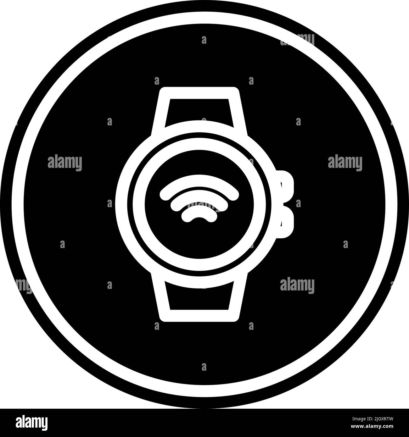 Icona smartwatch Internet delle cose . Illustrazione Vettoriale