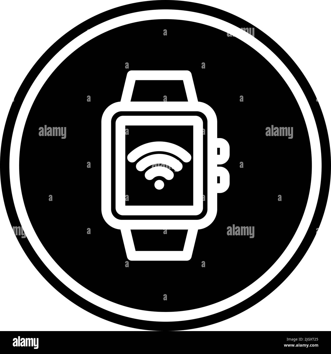 Icona smartwatch Internet delle cose . Illustrazione Vettoriale