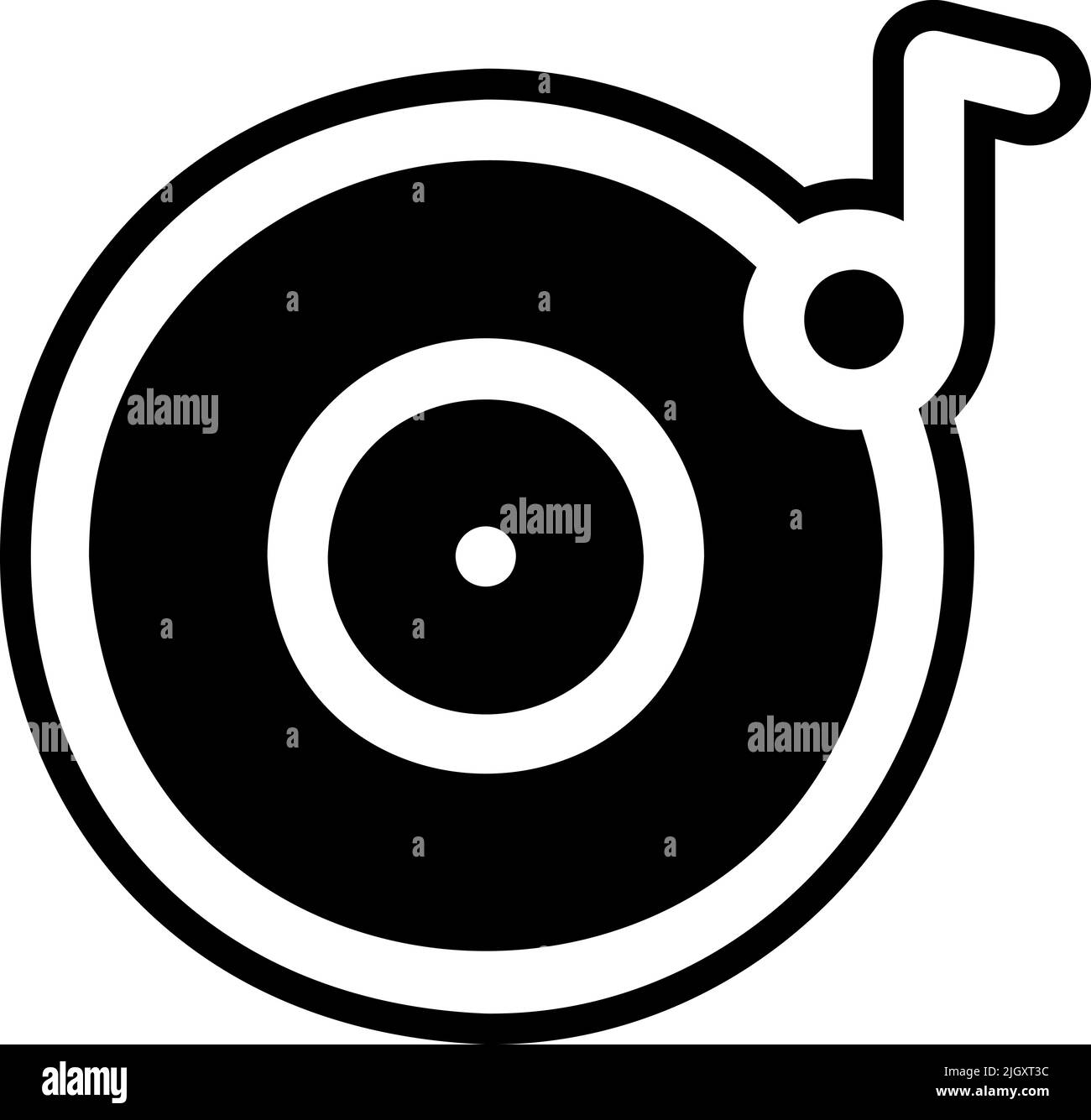 Icona jazz Music lp . Illustrazione Vettoriale