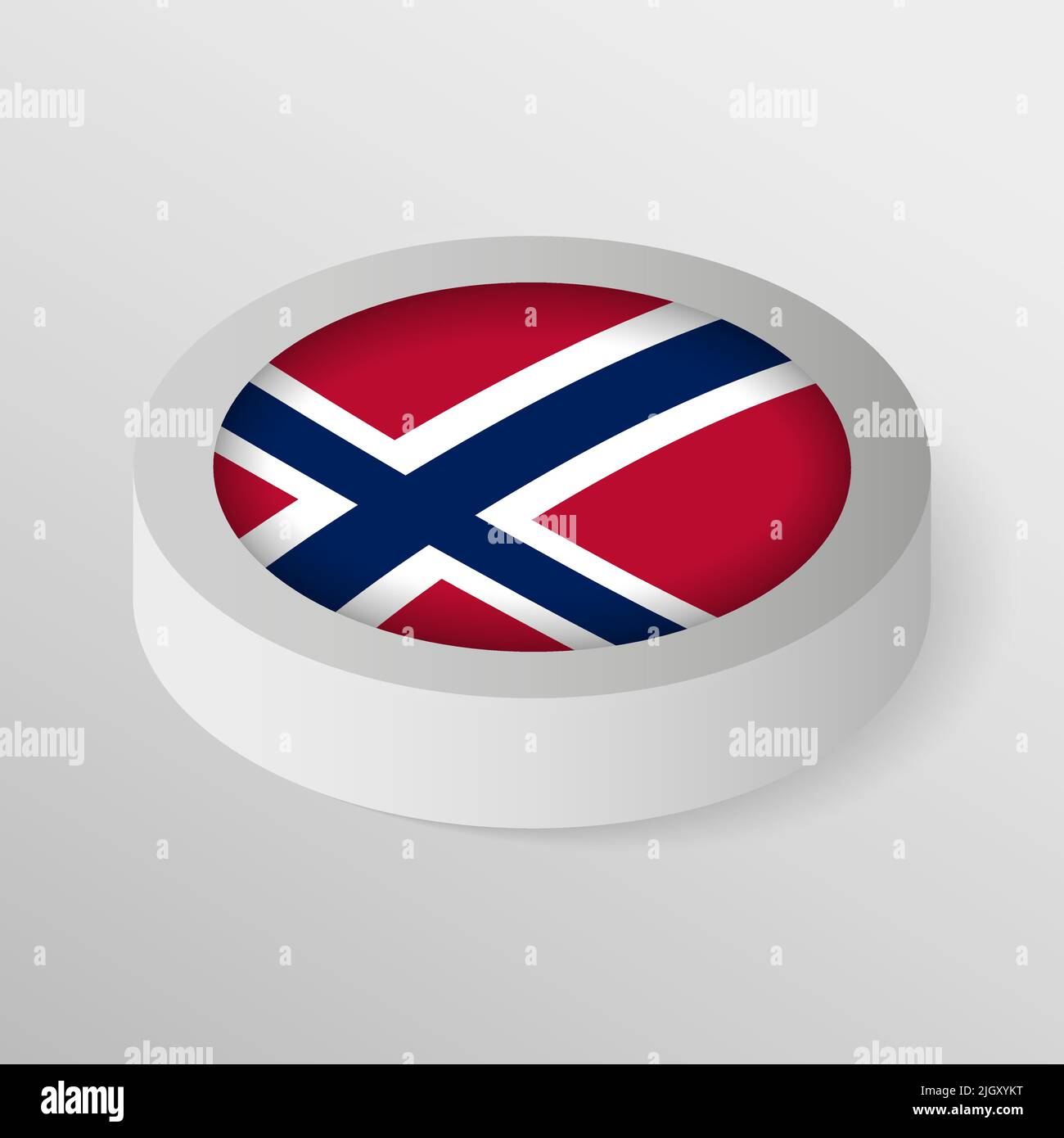 EPS10 Vector Patriotic Shield con bandiera della Norvegia. Un elemento di impatto per l'uso che si desidera fare di esso. Illustrazione Vettoriale