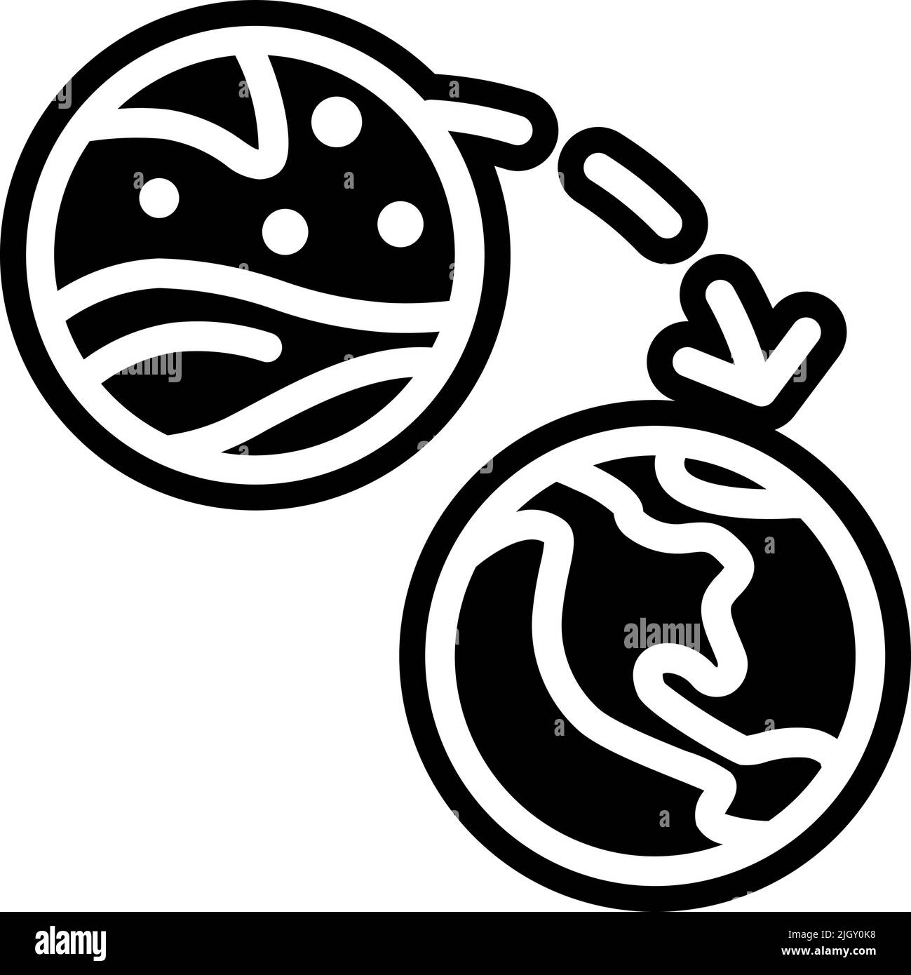 Marte perseverazione missione pianeta icona . Illustrazione Vettoriale