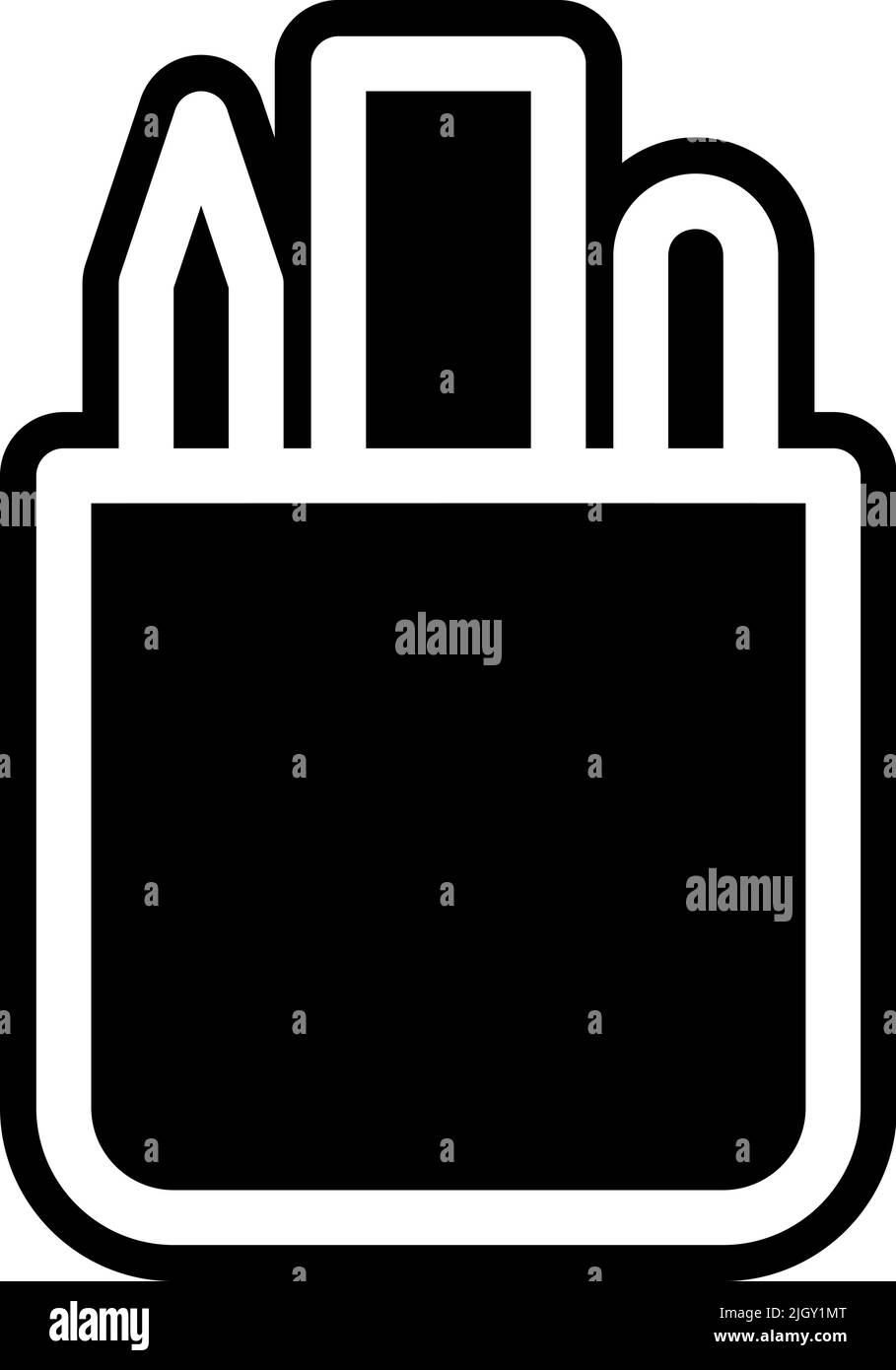 Icona della cancelleria per ufficio . Illustrazione Vettoriale