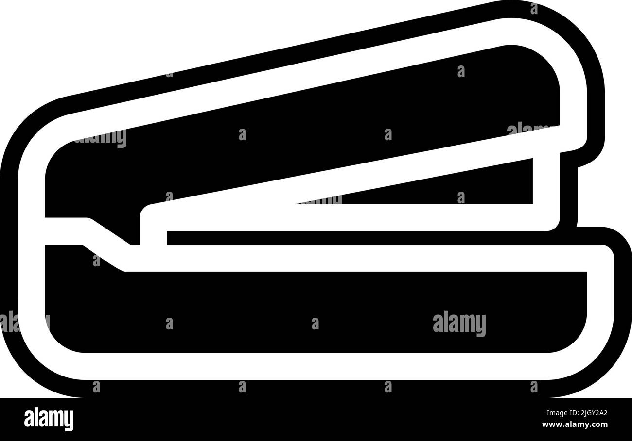 Icona cucitrice per ufficio . Illustrazione Vettoriale