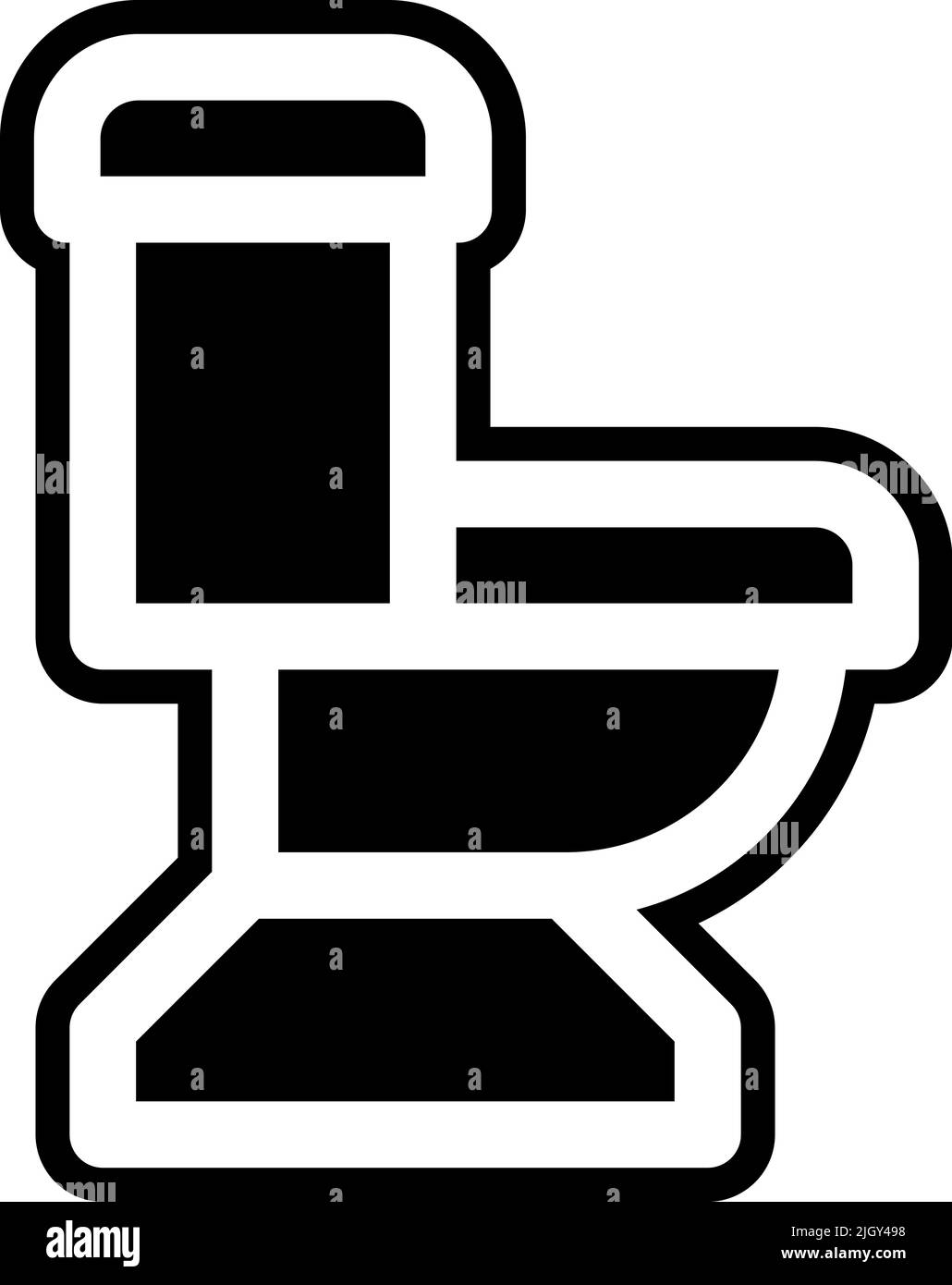 WC idraulico icona . Illustrazione Vettoriale