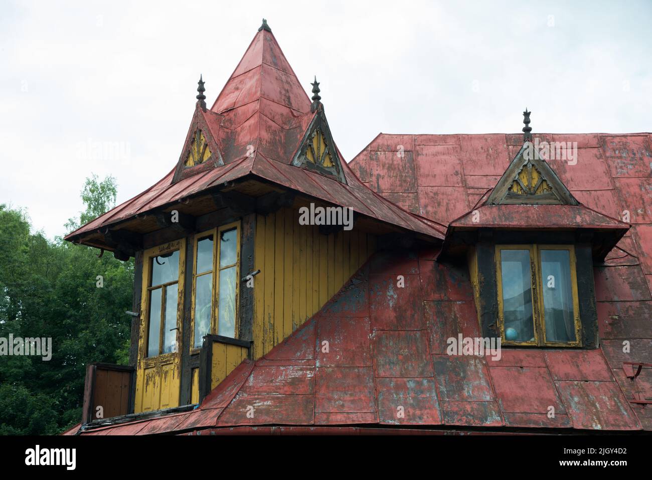 Casa tradizionale a Zakopane, Polonia, Europa Foto Stock