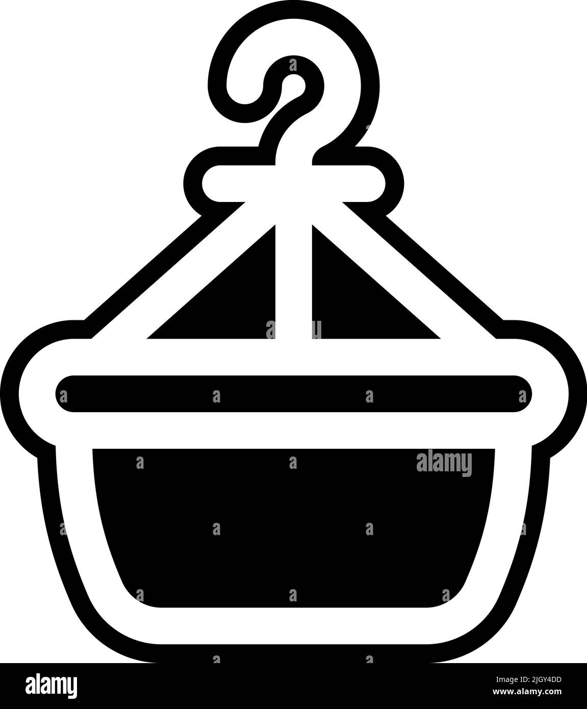 Prodotti in plastica Plant pot icona . Illustrazione Vettoriale