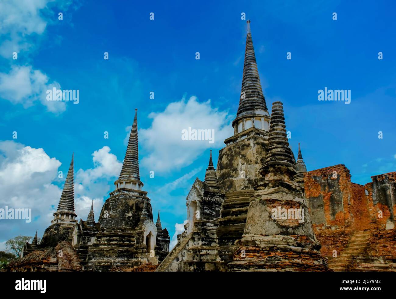 La città storica di Ayutthaya Foto Stock