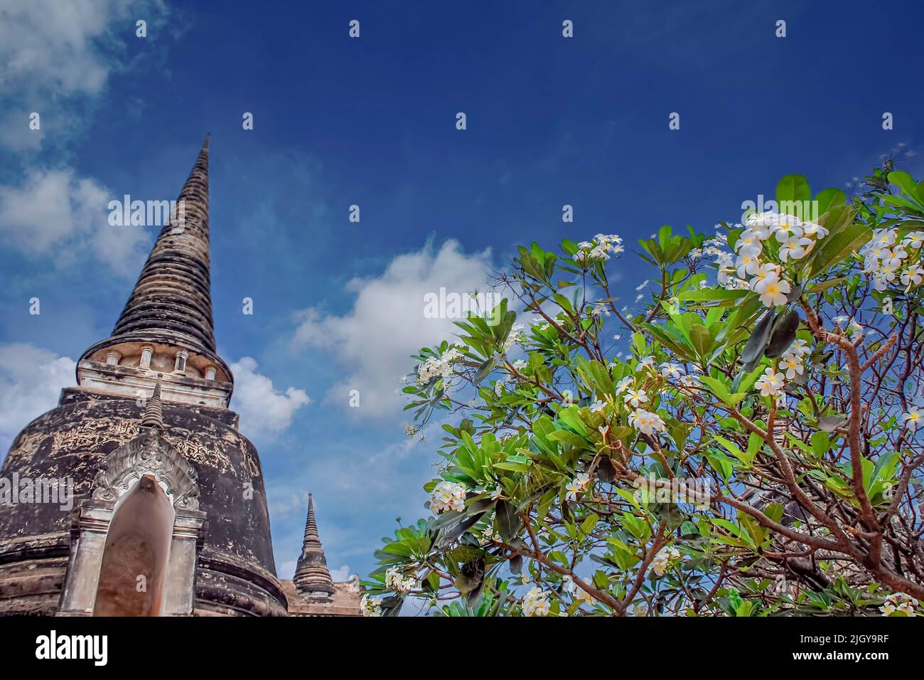 La città storica di Ayutthaya Foto Stock