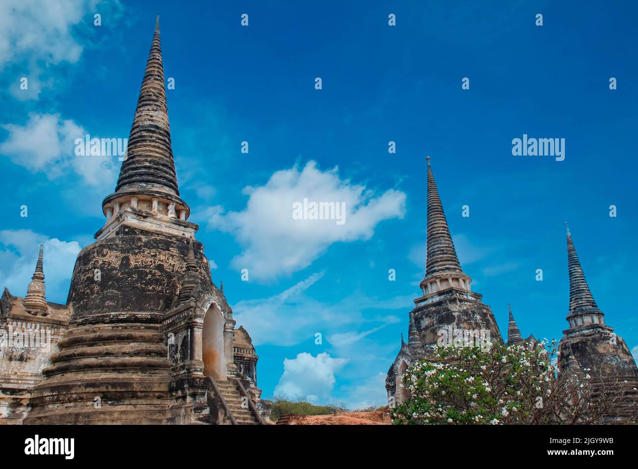 La città storica di Ayutthaya Foto Stock
