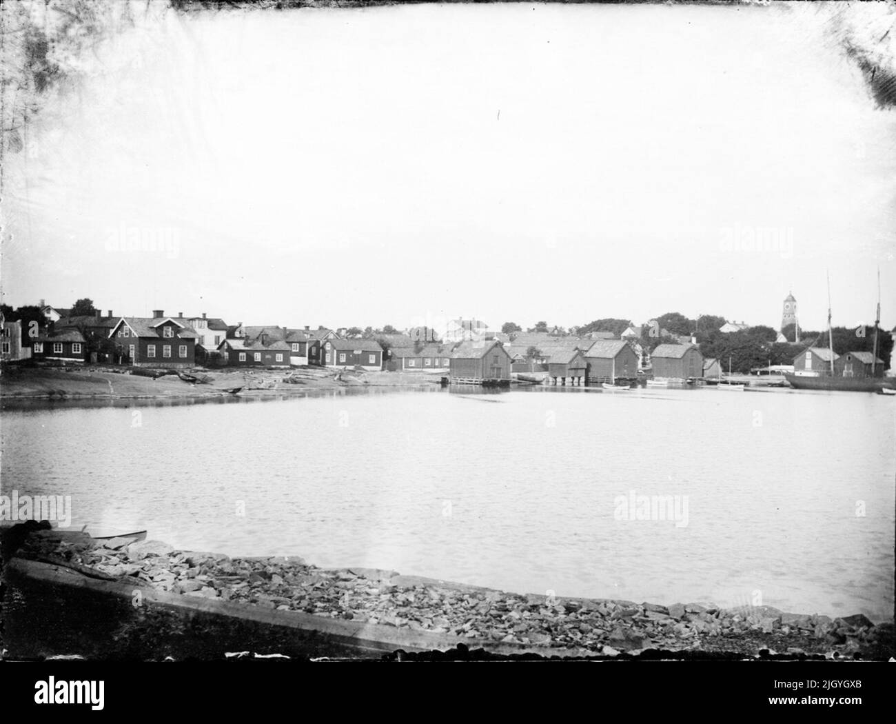 Vista di Öregrund, Uppland. Vista di Öregrund, Uppland Foto Stock
