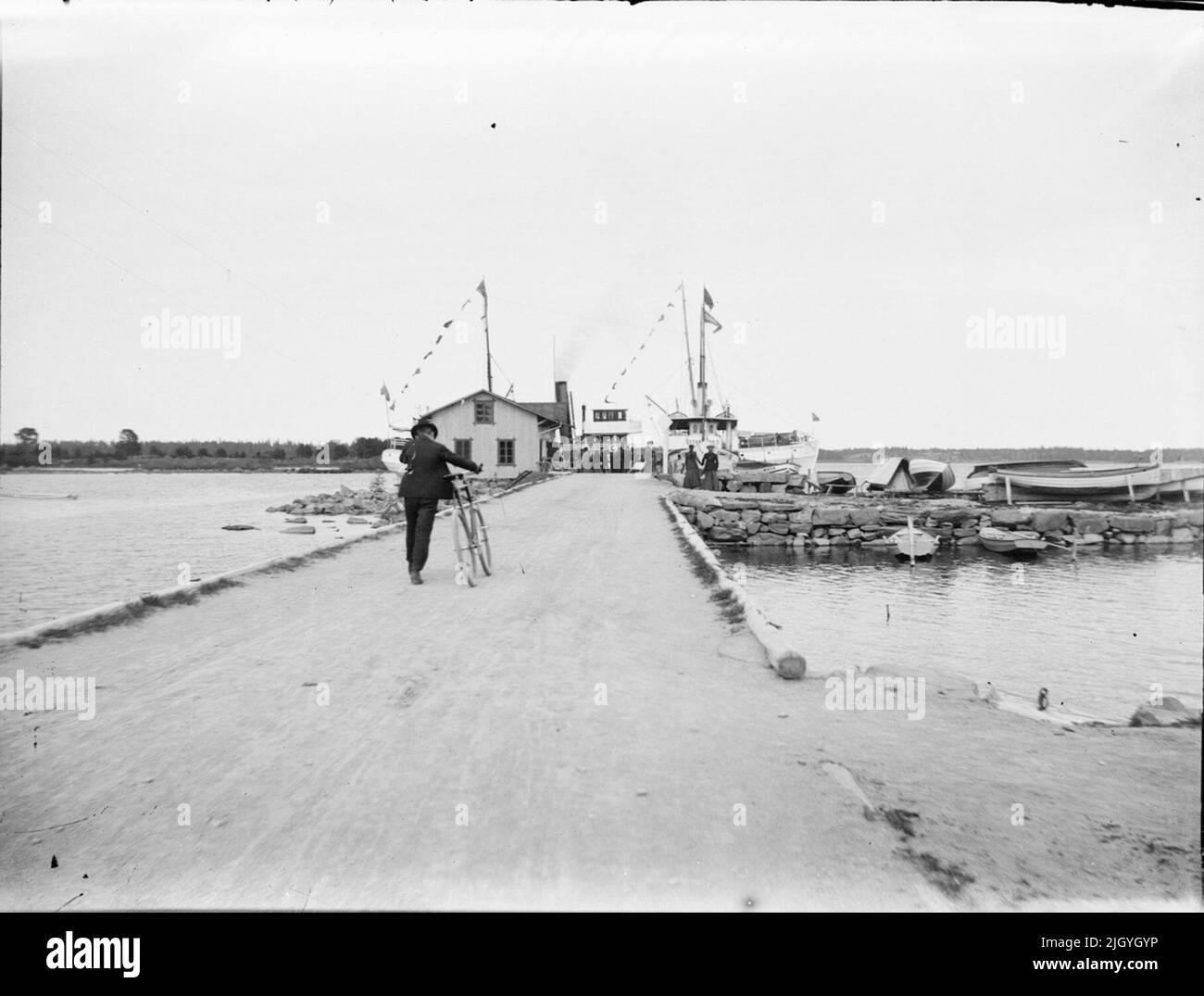 Il porto di Östhammar, Uppland. Il porto di Östhammar, Uppland Foto Stock