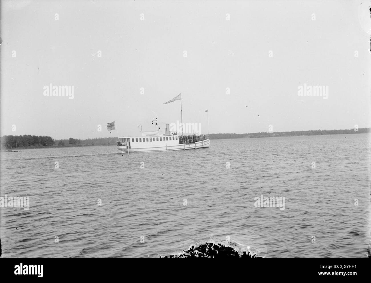 Il vaporetto 'Ownir', Östhammar, Uppland. Il battello a vapore 'Ownir', Östhammar, Uppland Foto Stock