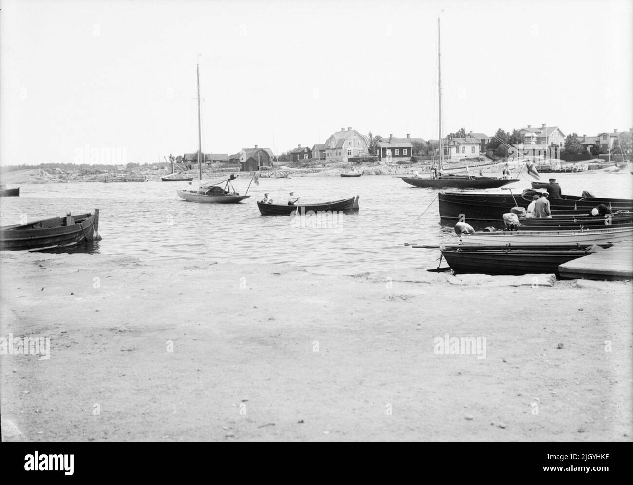 Porto di Öregrunds, Uppland. Porto di Öregrunds, Uppland Foto Stock
