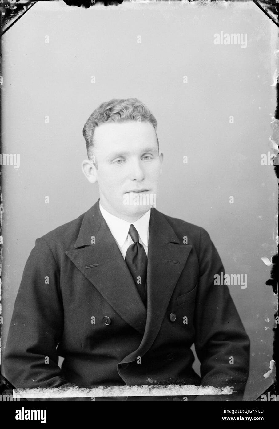 Uomo, Östhammar, Uppland. Evento storico, nome legato a Objek: Eriksson, Arvid Foto Stock