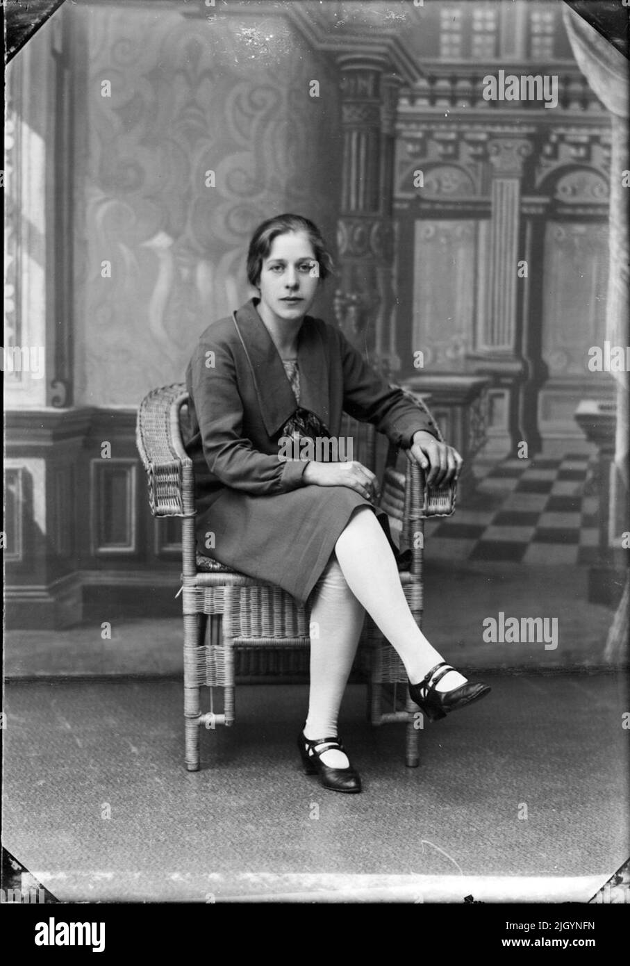 Donna, Östhammar, Uppland. Evento storico, nome legato a Objek: Andersson, Karin Foto Stock