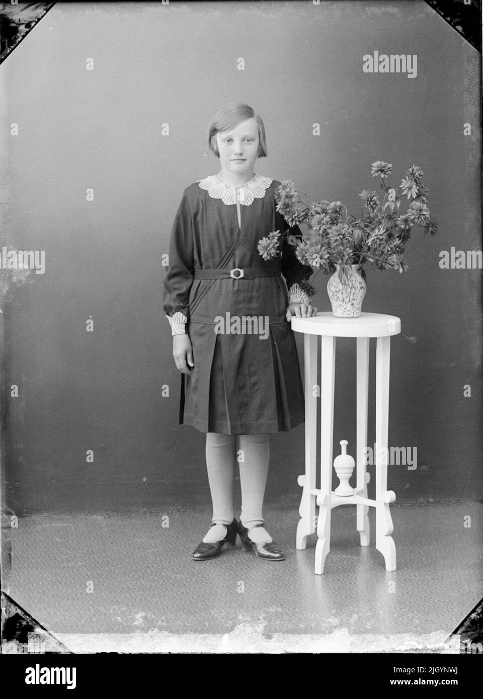 Ragazza, Östhammar, Uppland. Evento storico, nome legato a Objek: Jansson, Lilly Foto Stock
