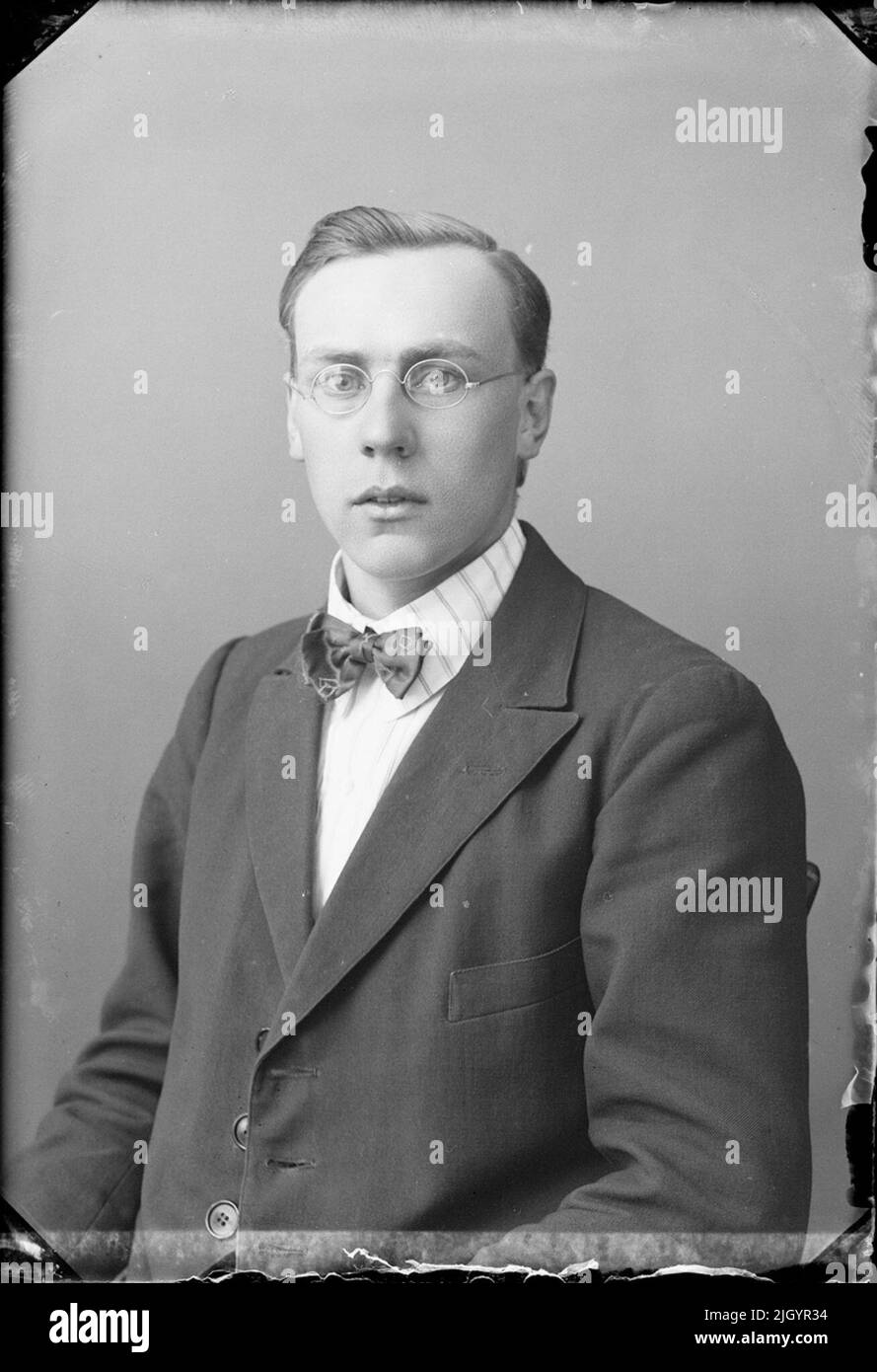 Uomo, Östhammar, Uppland. Evento storico, nome legato a Objek: Asplund, Olof Foto Stock