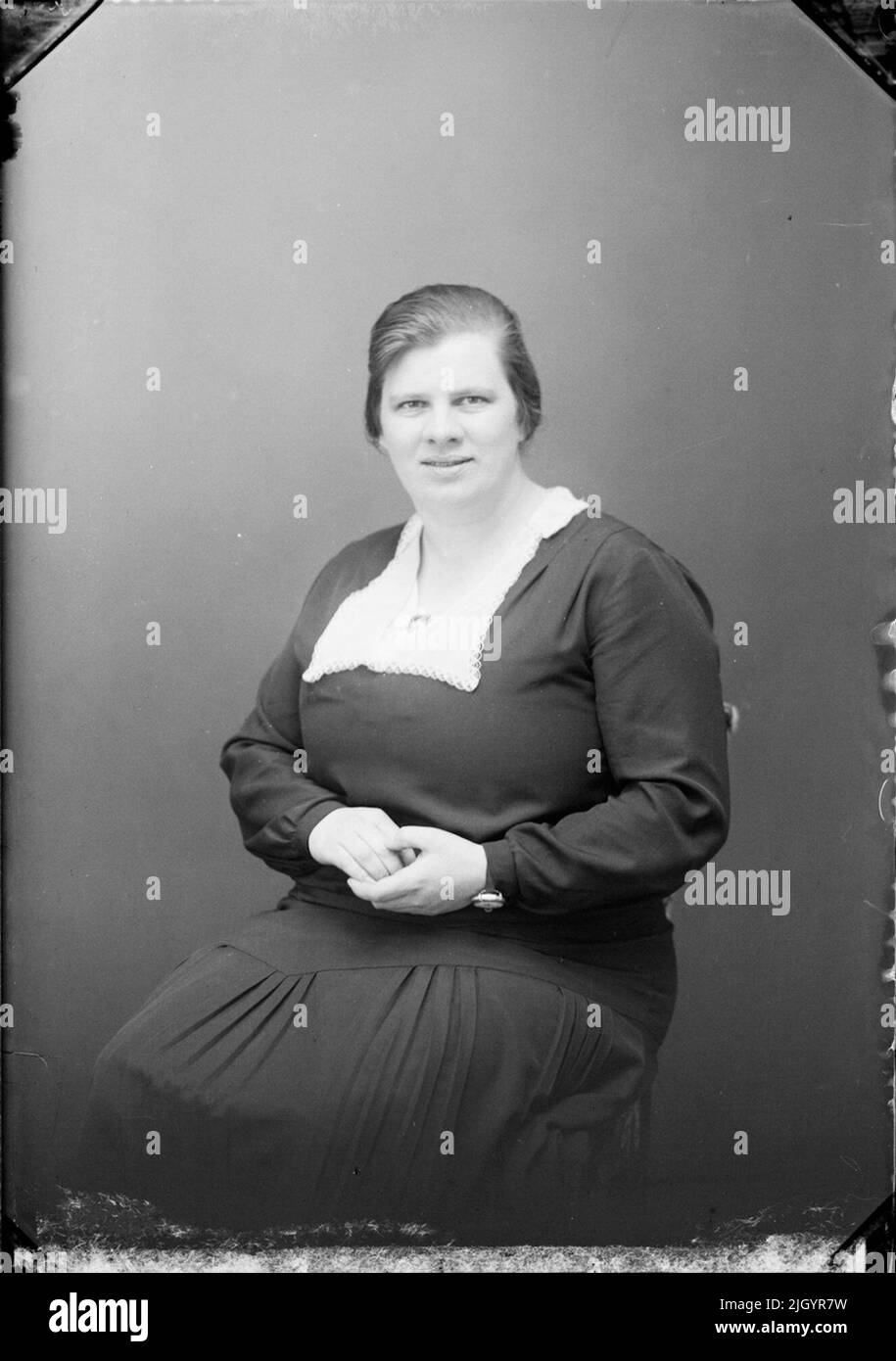 Donna, Östhammar, Uppland. Evento storico, nome legato a Objek: Wahlström, Ester Foto Stock