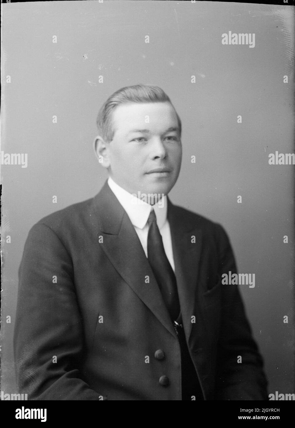 Giovane uomo, Östhammar, Uppland. Evento storico, nome legato a Objek: Andersson, Gustaf Foto Stock