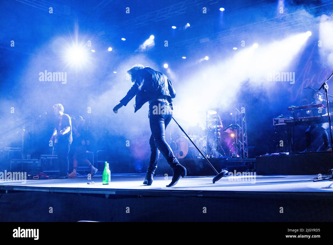 Milano, Italia, luglio 13 2022. Chiello FSK si esibisce dal vivo al Circolo Magnolia di Milano il 13 2022 luglio. PH Marco Arici / Alamy Live newa Foto Stock