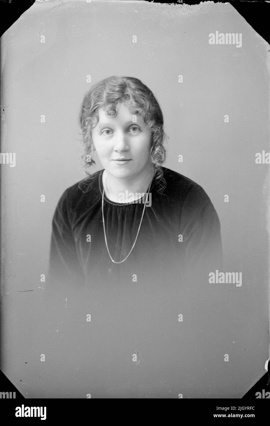 Donna, Östhammar, Uppland. Evento storico, nome legato a Objek: Mattsson, Adelia Foto Stock