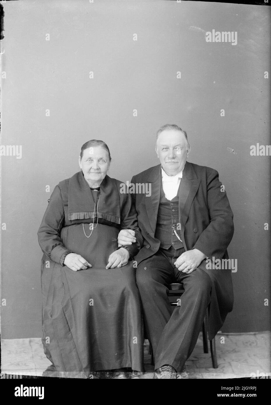 Donna e uomo, Östhammar, Uppland. Evento storico, nome legato a Objek: Barg, Foto Stock