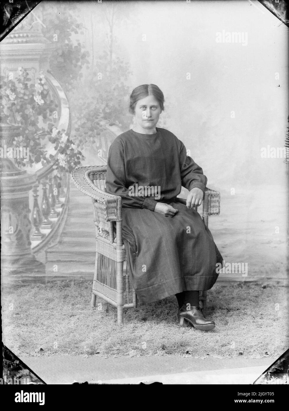 Donna, Östhammar, Uppland. Evento storico, nome legato a Objek: Olsson, Theresia Foto Stock