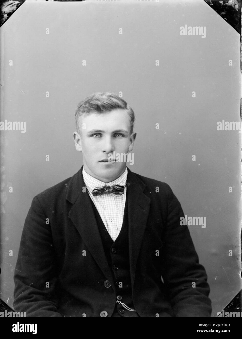 Uomo, Östhammar, Uppland. Evento storico, nome legato a Objek: Eriksson, Gustav Foto Stock