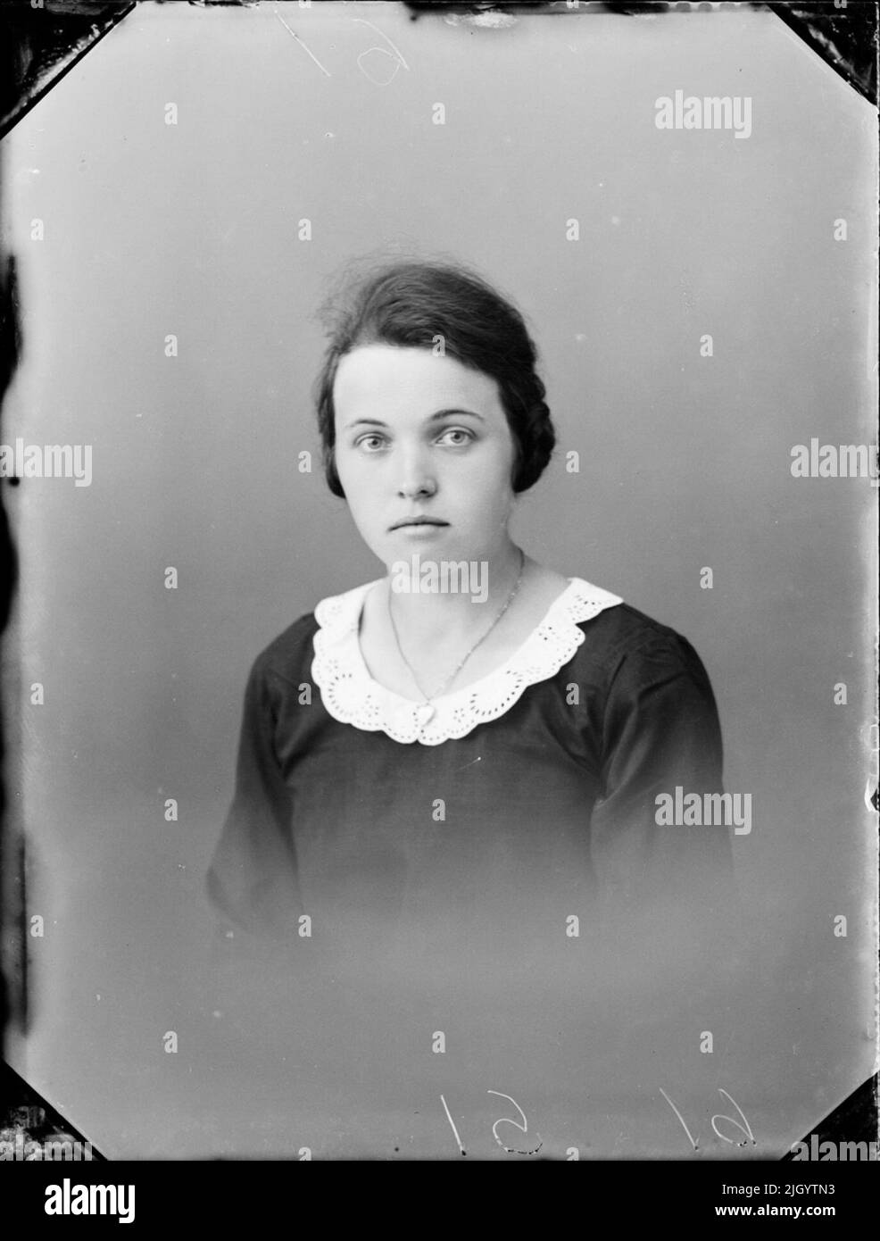 Giovane donna, Östhammar, Uppland. Evento storico, nome legato a Objek: Västerlund, Maja Foto Stock