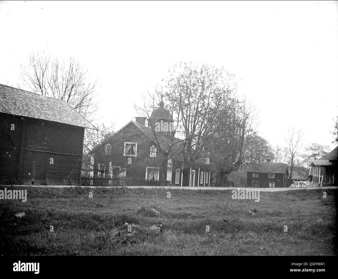 Villaggio ambiente, Roslags-Kulla Parrocchia, Uppland 1912. Village Environment, Parrocchia Roslags-Kulla, Uppland 1912 Foto Stock