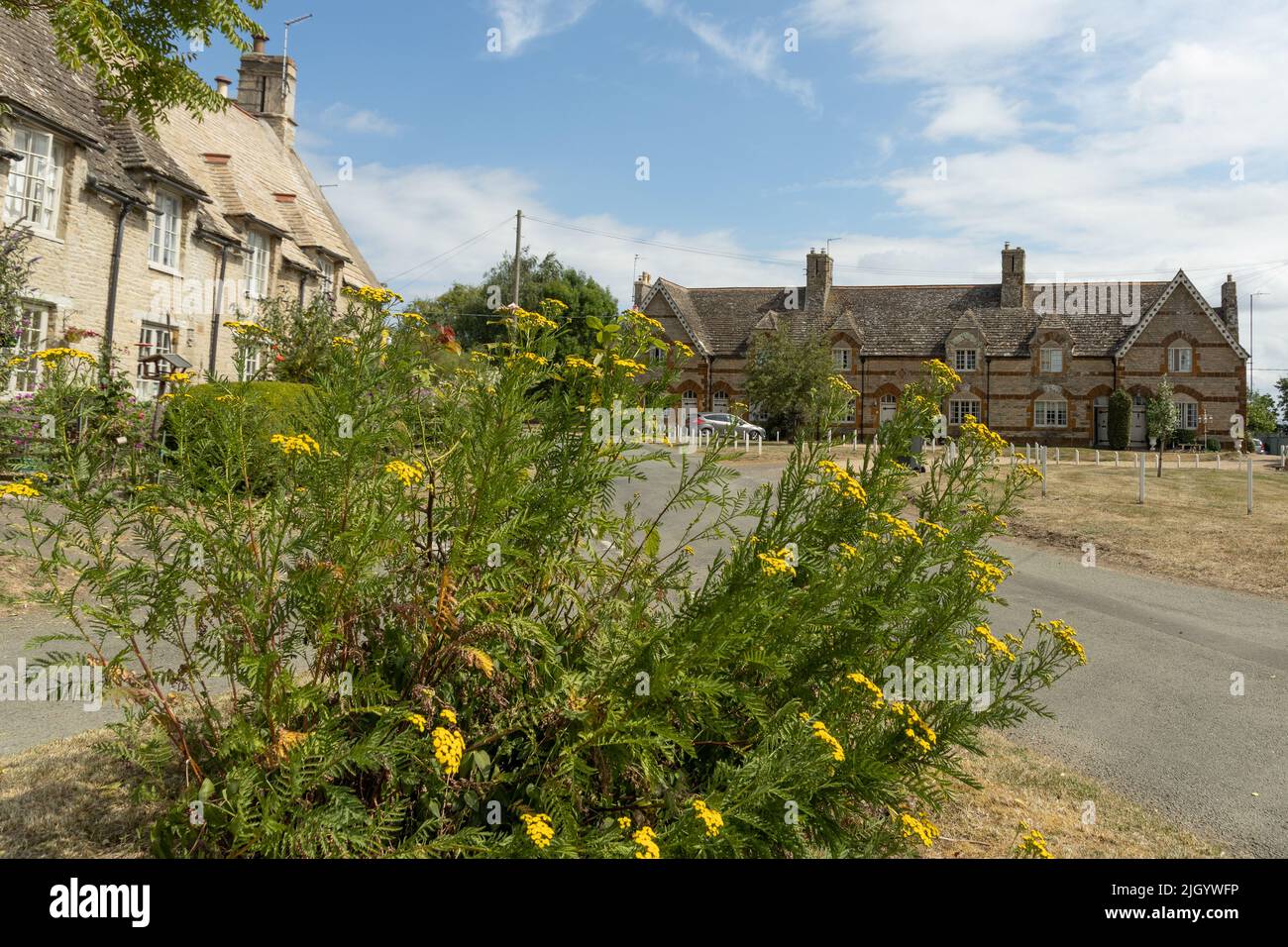 Uno dei famosi villaggi del Northamptonshire - Wadenhoe Foto Stock