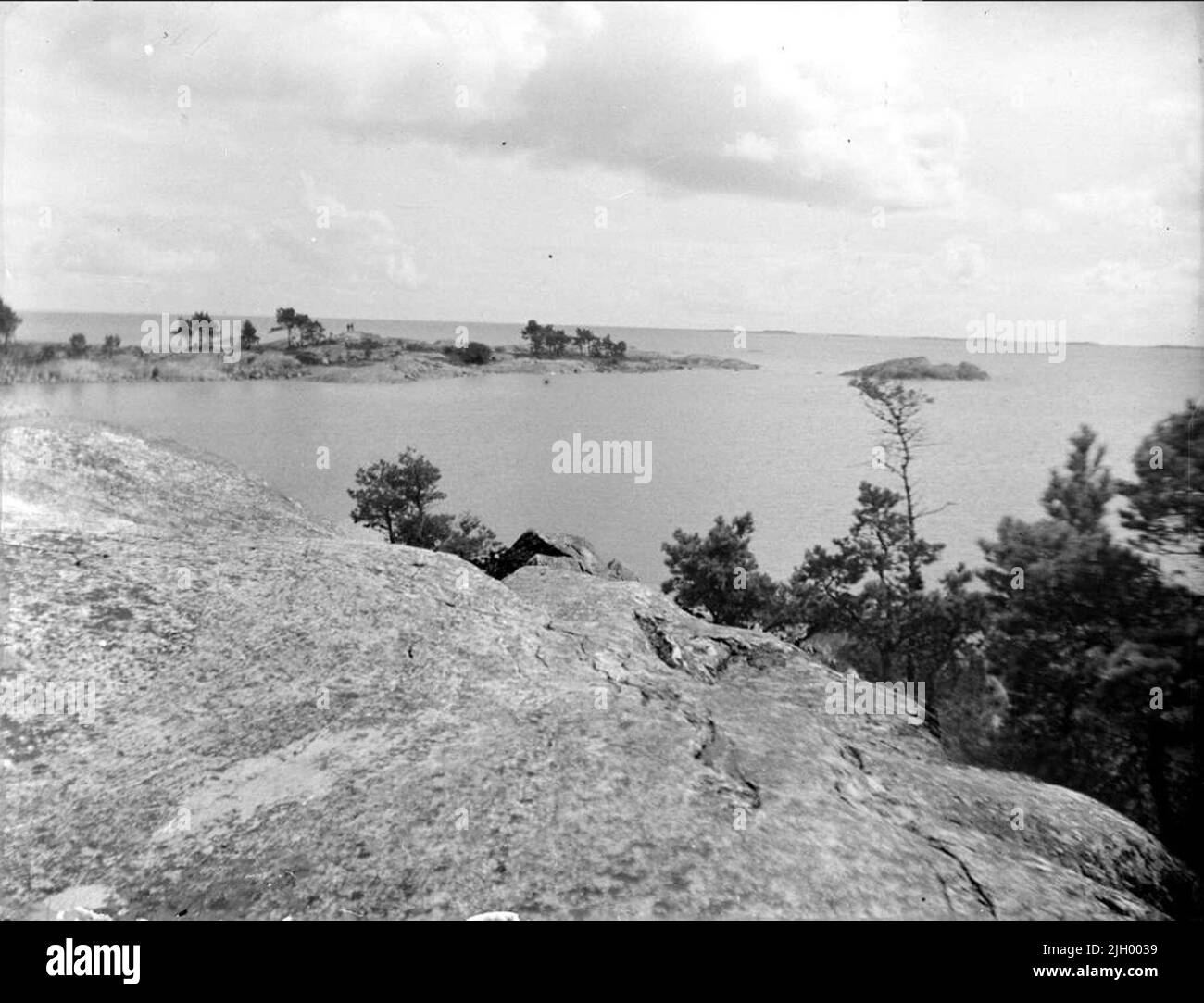 Sandhamn, arcipelago di Stoccolma nel 1927. Sandhamn, arcipelago di Stoccolma nel 1927 Foto Stock
