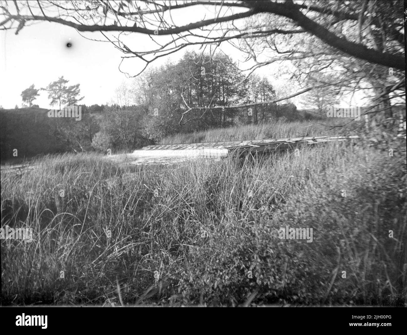 Fyrisån a ENSTA, Old Uppsala Parrocchia, Uppland 1931. Fyrisån a ENSTA, Old Uppsala Parish, Uppland 1931 Foto Stock