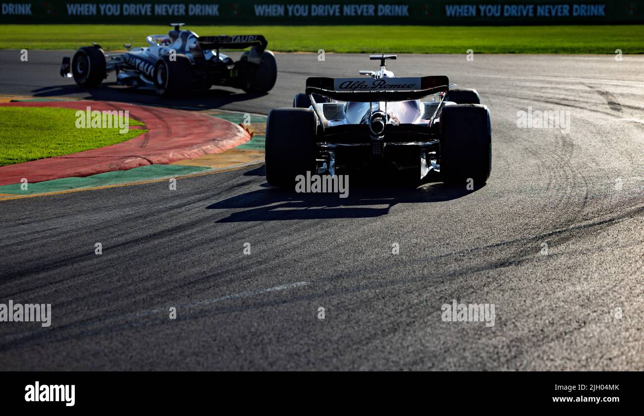 Svolta a 15 al Gran Premio di Formula 1 di Melbourne ad Albert Park Foto Stock