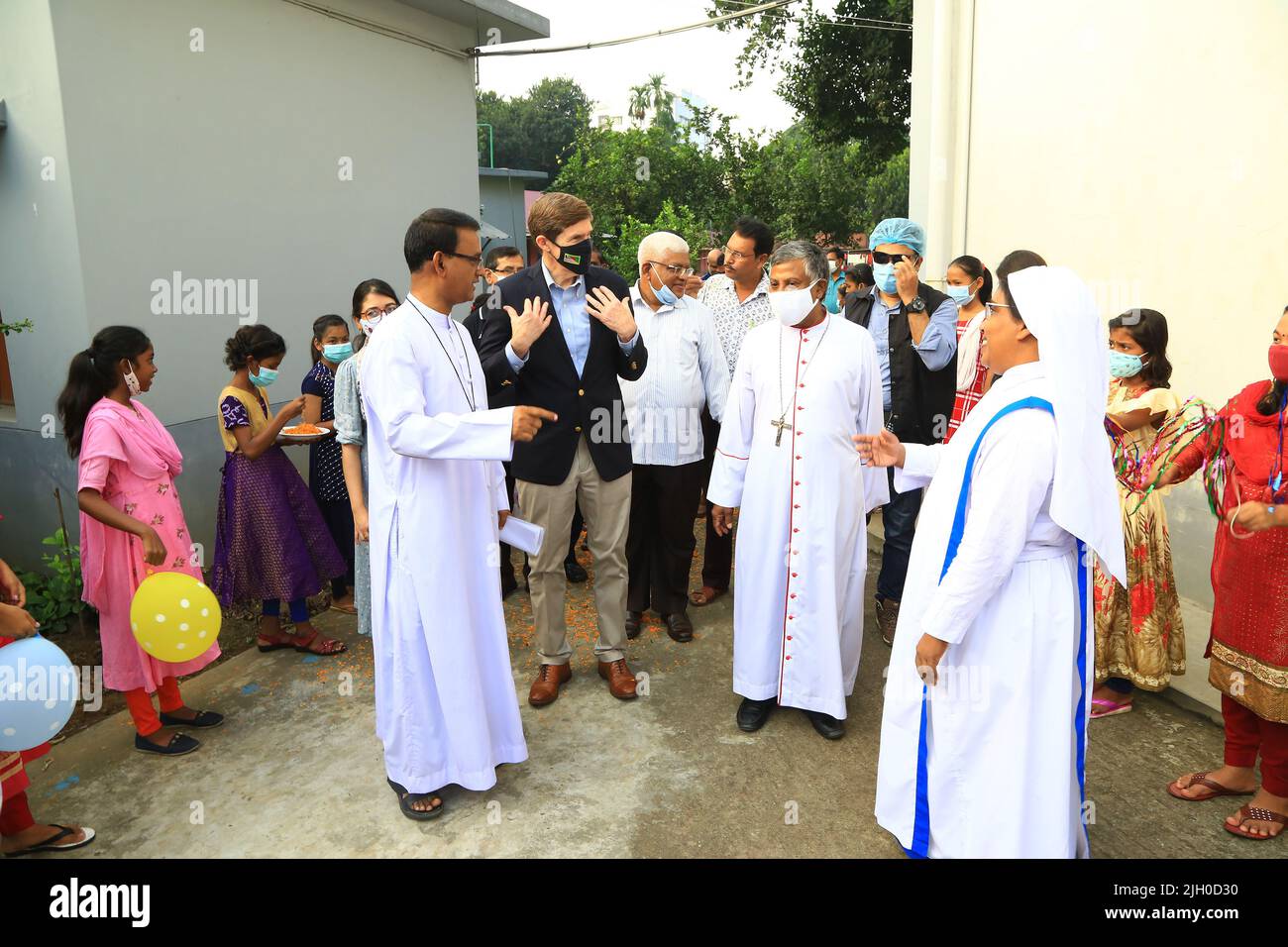 Alcune foto del sig. Earl Miller, ambasciatore degli Stati Uniti in Bangladesh.Photo Credit: Ripon Tolentino. Notizie RVA. Il settimanale pratibeshi. Foto Stock