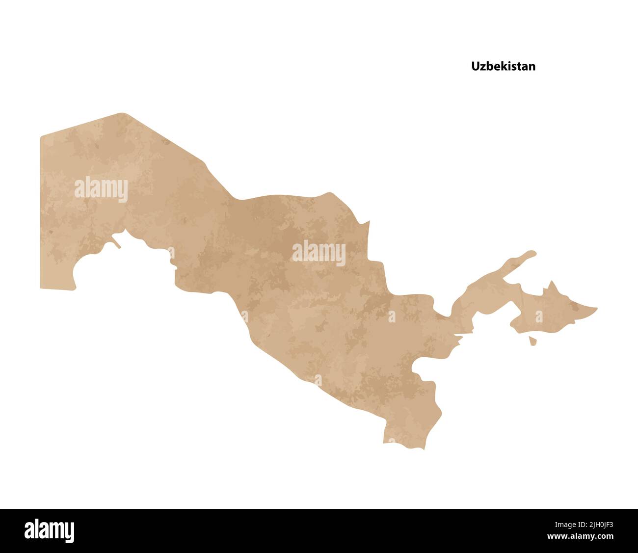 Carta vecchia carta vintage testurizzata del Paese Uzbekistan - illustrazione vettoriale Illustrazione Vettoriale