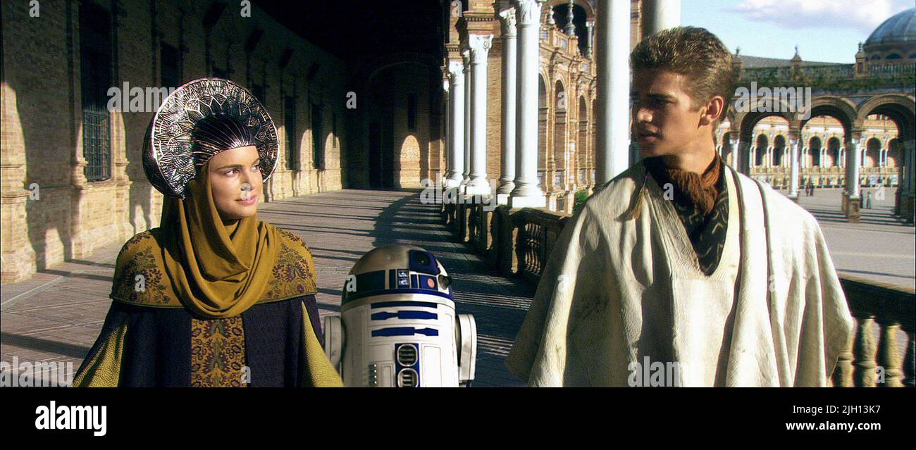 PORTMAN, BAKER, CHRISTENSEN, STAR WARS: EPISODIO II - ATTACCO DEI CLONI, 2002 Foto Stock