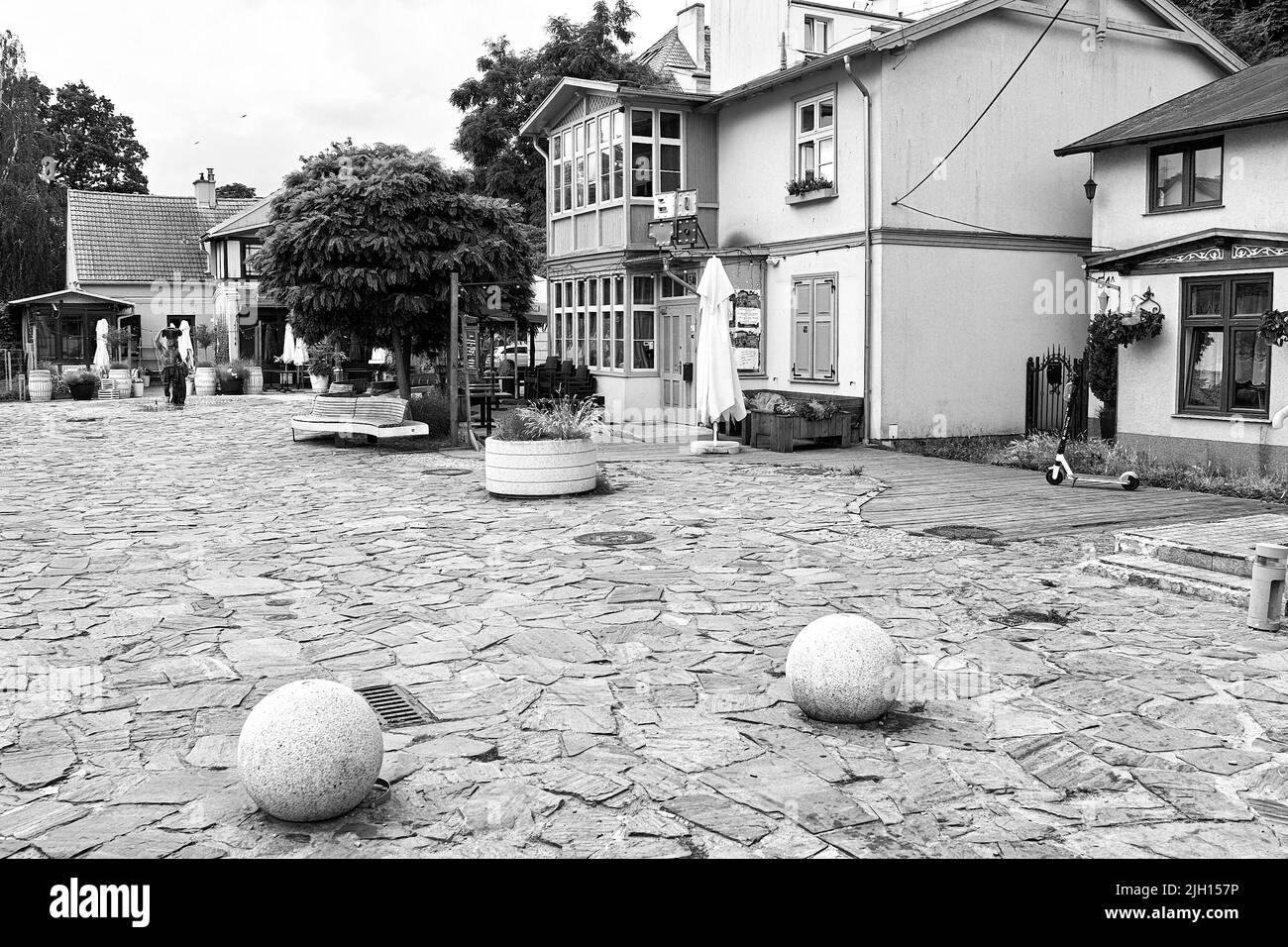 Bell'esempio di arco su una bellissima città nel nord della Polonia. Sopot, Golfo di Danzica, Mar Baltico, Polonia, Europa. Foto Stock