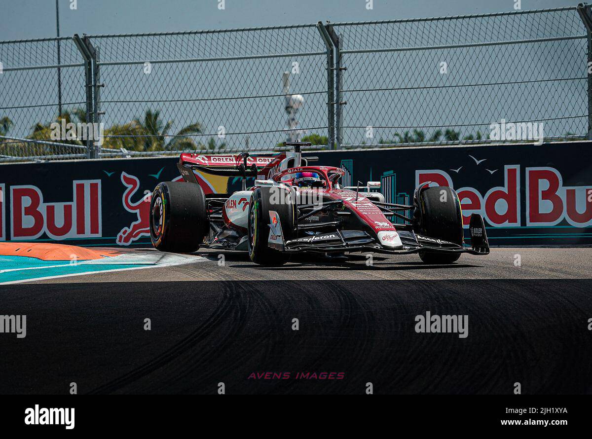 06.05.2022, Miami International Autodromo, Miami, FORMULA 1 CRYPTO.COM MIAMI GRAND PRIX ,im Bild Valtteri Bottas (fin), Alfa Romeo F1 Team ORLEN Foto Stock