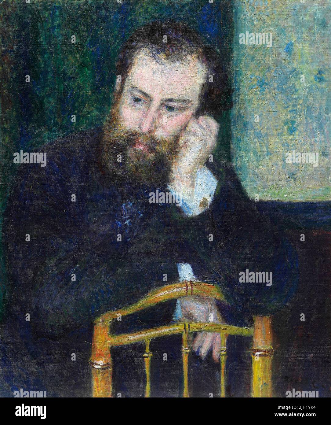 Alfred Sisley di Pierre-Auguste Renoir. 1876. Foto Stock