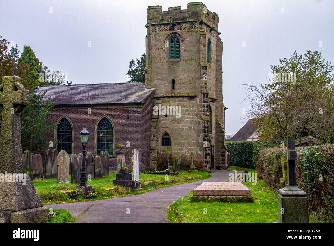 All Saints Church Milwich Staffordshire Foto Stock