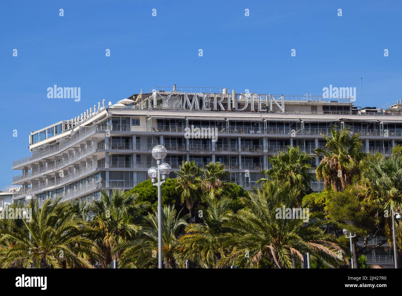 Le Meridien Hotel sulla Promenade des Anglais, Nizza, Francia meridionale Foto Stock