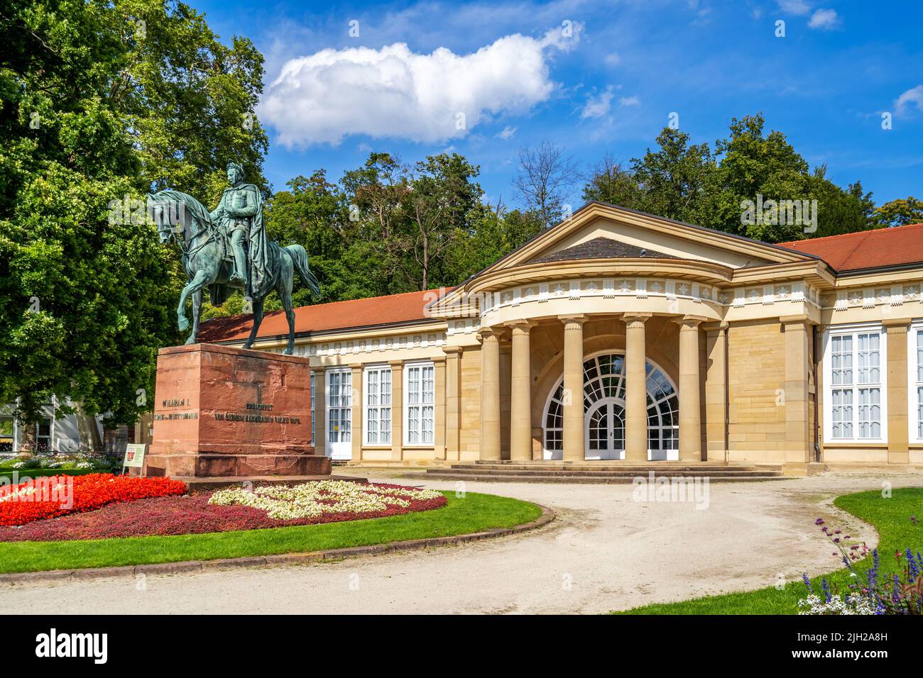 Parco a Bad Cannstatt, Germania Foto Stock