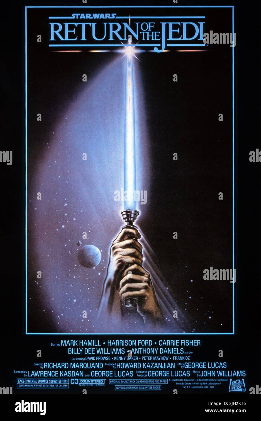 POSTER DEL FILM, Star Wars: Episodio VI - il ritorno dello Jedi, 1983 Foto Stock