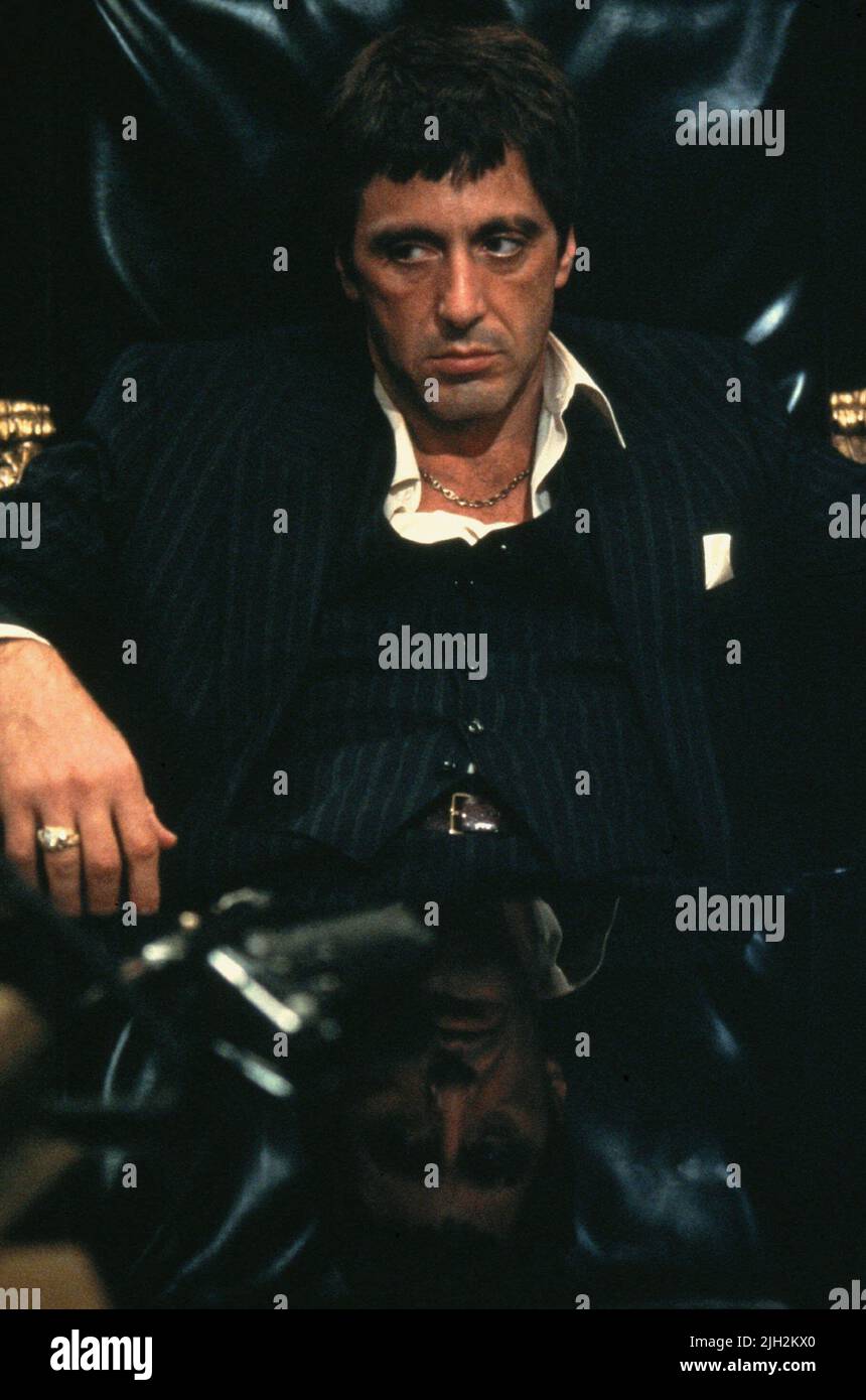 AL PACINO, Scarface, 1983 Foto Stock